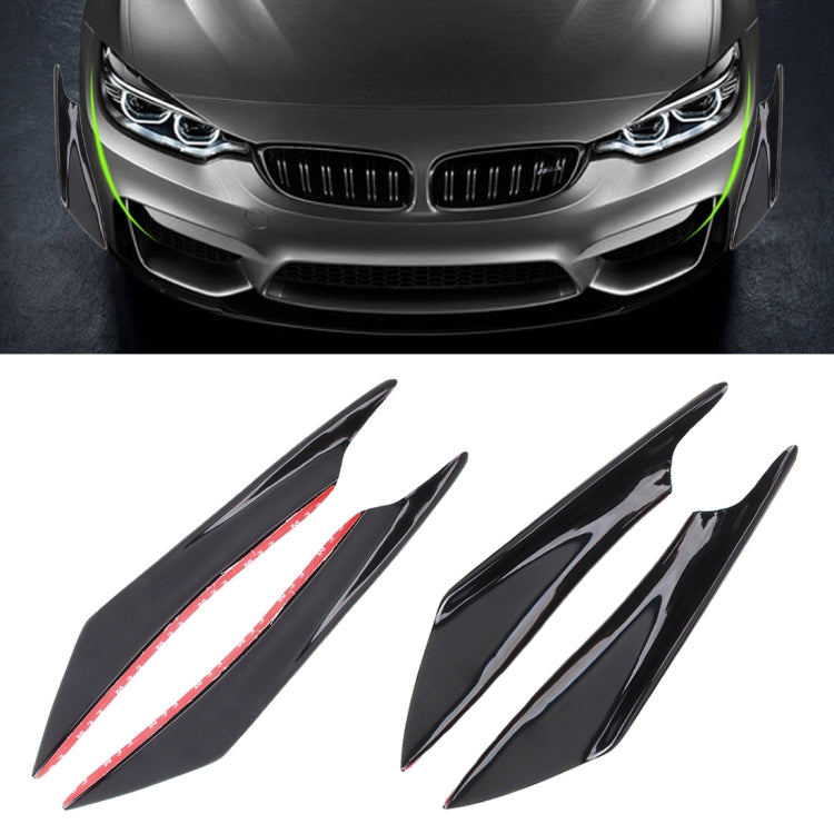 4 PCS Car-Styling Flank Decorative Sticker, Flank Decorative Sticker, Flank Sticker (4 PCS) – Wear-resistant Flank Sticker (4 PCS) Black