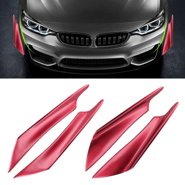 4 PCS Car-Styling Flank Decorative Sticker, Flank Decorative Sticker, Flank Sticker (4 PCS) – Wear-resistant Flank Sticker (4 PCS) Red