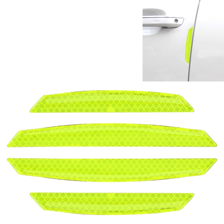 4 PCS Universal Car Door Anti-collision Strip Protection Guards Trims Stickers, 4 PCS 4 PCS Green