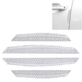 4 PCS Universal Car Door Anti-collision Strip Protection Guards Trims Stickers, 4 PCS – Durable Build, Easy to Use 4 PCS White