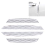 4 PCS Universal Car Door Anti-collision Strip Protection Guards Trims Stickers, 4 PCS – Durable Build, Easy to Use 4 PCS White