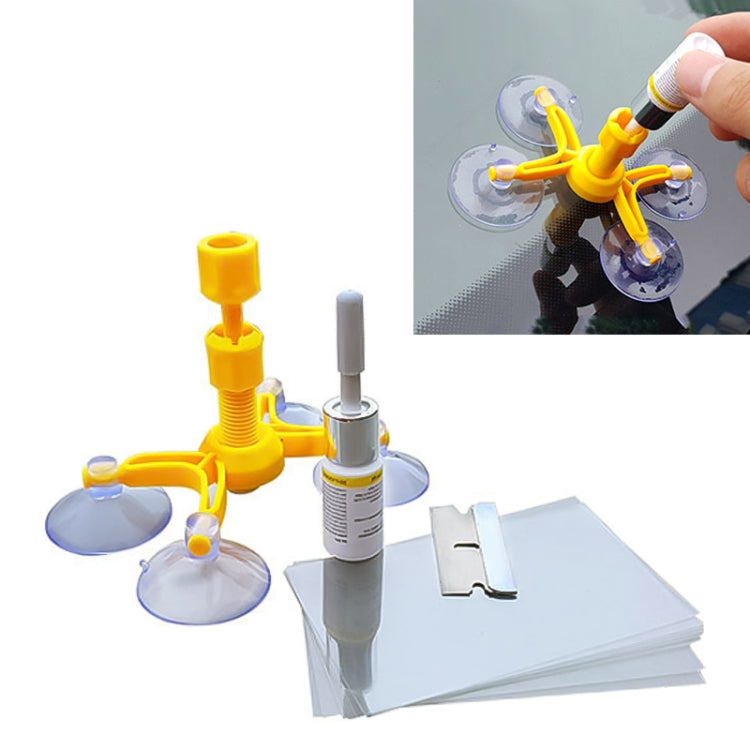Professional Windscreen Repair Tool Paintless Dent Removal Car Window Windshield Repair Kit Chip Crack Auto Glass, Windscreen Repair Tool, Windscreen Repair Tool (White) Windscreen Repair Tool Yellow