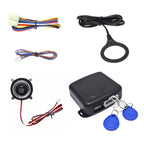 Smart Car Switch Car Engine Start Stop Switch Car Push Start Switch, with RFID Alarm System, Blue Light, Car Switch