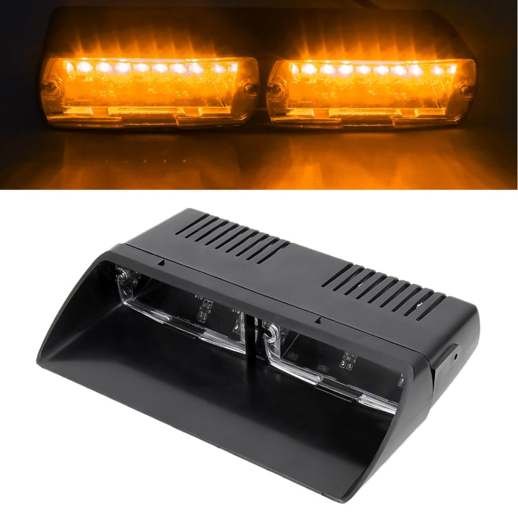 DC 12V 4.2W 16LEDs Crystal Lamp Beads Car Windshield Warning Lamp 18 Flash Patterns(Adjustable) , CMS5390BL, CMS5390LR, CMS5390RL, CMS5390WL, CMS5390WY, CMS5390YL – Durable Build, Easy to Use CMS5390YL