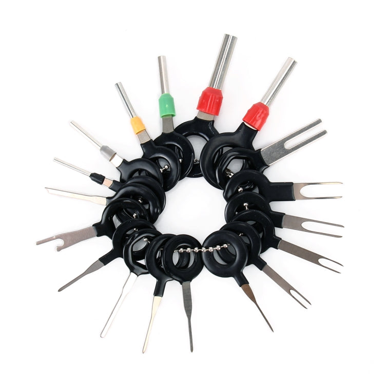 18 PCS Auto Car Plug Circuit Board Wire Harness Terminal Extraction Pick Connector Crimp Pin Back Needle Remove Tool, 18 PCS 18 PCS