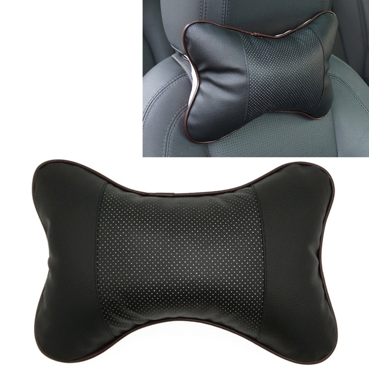 Four Seasons Breathable Leather Surface Car Neck Pillow Head Pillow, CMS5413A, CMS5413B, CMS5413C, CMS5413D, CMS5413E, CMS5413F – Leather CMS5413C