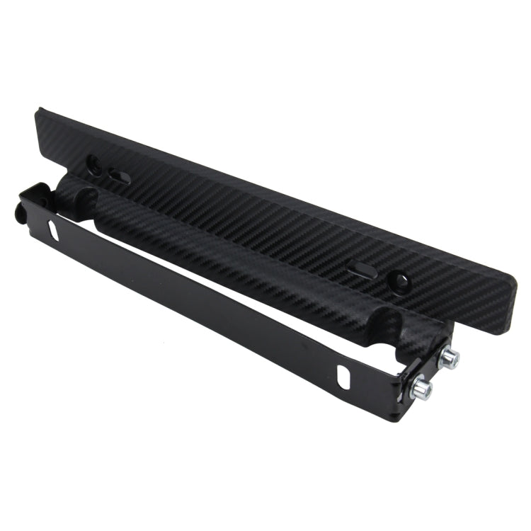 Car License Double Adjust Carbon Number Plate Adjustable Carbon Lead Plate Frame Holder Universal License Plate Holder Car Accessories, TM-302 TM-302