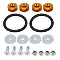 4 PCS Car Modified Screw Gaskets Bodywork Stainless Steel Gasket Bolts, Diameter: 24mm Gold