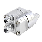 Car Universal Aluminum AN8 Split Cake Oil Handle Oil Filter Sandwich Adapter For Oil Cooler Plate Kit Oil Filter Cooler Sandwich Plate Adapter Cooler Adapter, AN8 Split Oil Handle Oil Filter