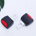2 PCS RS-01 Universal Car Seat Belt Extension Buckle, Black Black Black