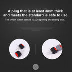 2 PCS RS-01 Universal Car Seat Belt Extension Buckle, Black