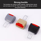 2 PCS RS-01 Universal Car Seat Belt Extension Buckle, Black