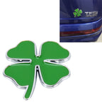 Four Leaf Clover Herb Luck Symbol Badge Emblem Labeling Sticker Styling Car Dashboard Decoration, Size: 7.5*6cm, Size: 7.5x6cm Size: 7.5x6cm