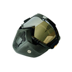 Motorcycle Helmet Riding Mask Goggles Set Outdoor Wind and Sand Resistant Off-road Harley Goggles Removable Masks