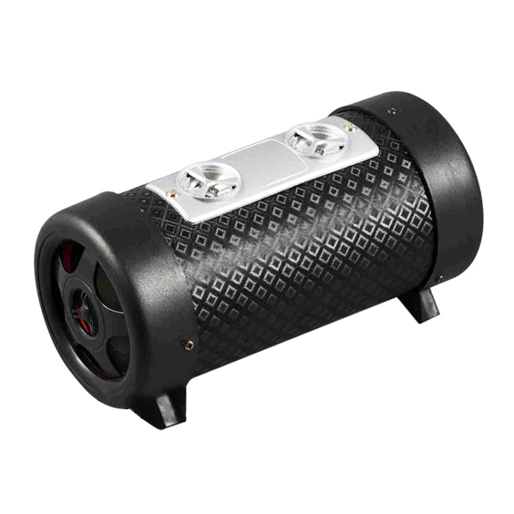 4 inch Round Shape Stereo Motorcycle / Car / Household Subwoofer, Built-in Bluetooth, Support TF Card & U Disk Reader, with Remote Control – Bluetooth