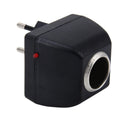 Vehicle Power Inverters 90-240V AC to 12V DC with Car Cigarette Lighter Socket Adapter Converter Vehicle Amplifier Power Output: DC 12V 600mA(EU Plug), 12V 600mA(EU Plug) 12V 600mA(EU Plug)
