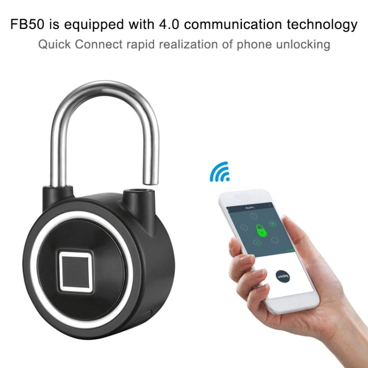Waterproof Intelligent Bluetooth Fingerprint Padlock Remote Unlocking for iOS / Android, Fingerprint and Remote Padlock(Silver), Fingerprint and Remote Padlock(Black), Fingerprint and Remote Padlock(Blue)