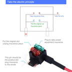 Car 12V Add-A-Circuit TAP Adapter ATM APM Blade Auto Fuse Holder(MINI Size), Mini