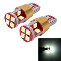 2 PCS T10 3W Constant Current Car Clearance Light with 12 SMD-3030 Lamps, DC 9-18V, 12 SMD-3030 Lamps 12 SMD-3030 Lamps White Light