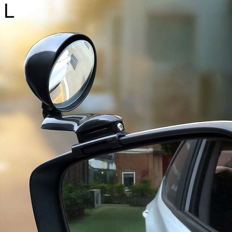3R-094 Auxiliary Rear View Mirror Car Adjustable Blind Spot Mirror Wide Angle Auxiliary Rear View Side Mirror for Left Mirror, 3R-094 (White), 3R-094(Black) – Durable Build, Easy to Use 3R-094(Black) Black