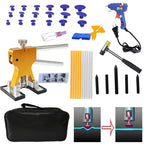 40 in 1 Auto Car Metal PDR Dent Lifter-Glue Puller Tab Hail Removal Paintless Car Dent Repair Tools Kit, with 20W Glue Gun, US Plug or EU Plug, 40 in 1 40 in 1