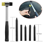 50 in 1 Auto Car Metal PDR Dent Lifter-Glue Puller Tab Hail Removal Paintless Car Dent Repair Tools Kit, with 20W Glue Gun, US Plug or EU Plug, 50 in 1 – Durable Build, Easy to Use