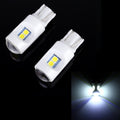 2 PCS T10 / W5W / 194 DC 12V 1.2W 6LEDs SMD-3030 Car Reading Lamp Clearance Light, with Projector Lens Light White Light