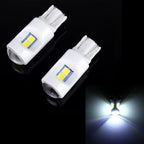 2 PCS T10 / W5W / 194 DC 12V 1.2W 6LEDs SMD-3030 Car Reading Lamp Clearance Light, with Projector Lens Light White Light