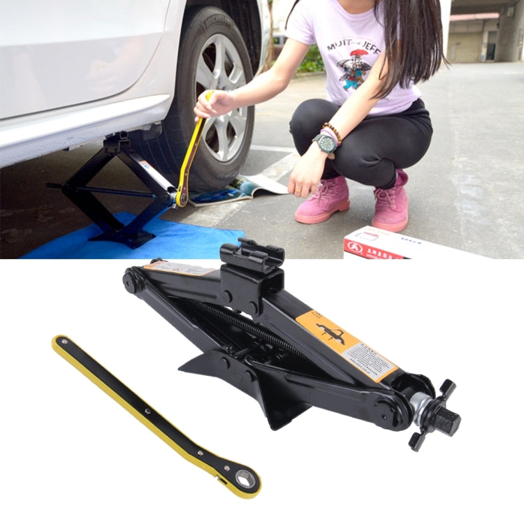Upright ST-103D Heavy Duty Stabilizer Scissor Jack with Handle Lift Levelers 2000 Pound (1 Ton) Capacity Each - 10 to 35 CM Range, 1T Jack with Handle 1T Jack with Handle