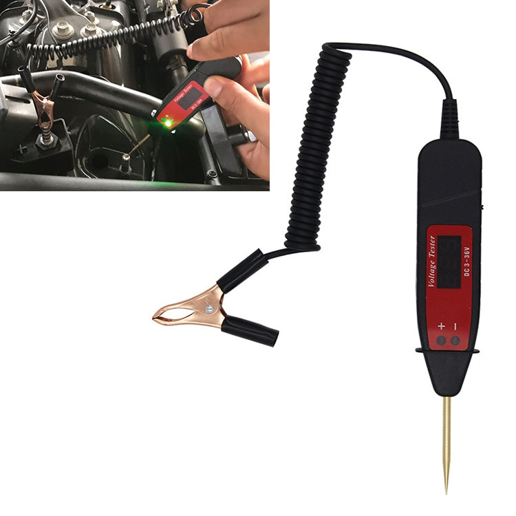Car 2 in 1 Digital Display Diagnostic Tool Voltage Tester Circuit Detect, 2 in 1 2 in 1