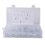 180 PCS Heavy Duty Zinc Plated Cotter R Tractor Clip Pin for Car / Boat / Garages, 180 PCS