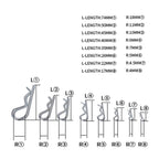 180 PCS Heavy Duty Zinc Plated Cotter R Tractor Clip Pin for Car / Boat / Garages, 180 PCS