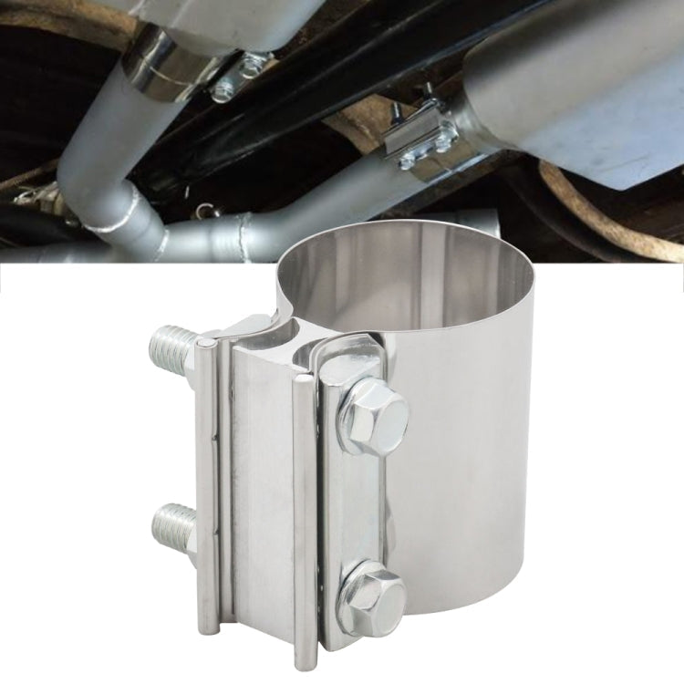 3 inch Car Turbo Exhaust Downpipe Stainless Steel Lap Joint Band Clamp, 3 inch 3 inch