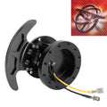 Car Tilt Racing Steering Wheel Quick Release Hub Kit Adapter Body Removable Snap Off Boss Kit Black