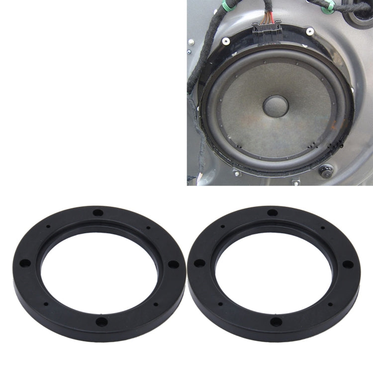 2 PCS 4 inch Car Auto ABS Loudspeaker Base Protection Hollow Cover Holder Mat, Inner Diameter: 10cm, 10cm 10cm