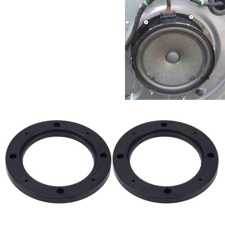 2 PCS 5 inch Car Auto ABS Loudspeaker Base Protection Hollow Cover Holder Mat, Inner Diameter: 12.5cm, 12.5cm 12.5cm