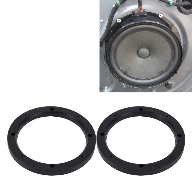 2 PCS 6.5 inch Car Auto ABS Loudspeaker Base Protection Hollow Cover Holder Mat, Inner Diameter: 14.5cm, 14.5cm 14.5cm