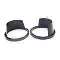 2 PCS 6.5 inch Car Auto Loudspeaker Plastic Waterproof Cover with Protective Cushion Pad, Inner Diameter: 14.5cm Black