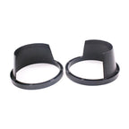 2 PCS 6.5 inch Car Auto Loudspeaker Plastic Waterproof Cover with Protective Cushion Pad, Inner Diameter: 14.5cm Black