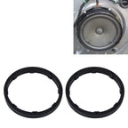 2 PCS 6.5 inch Car Auto ABS Loudspeaker Base Protection Solid Cover Holder Mat, Inner Diameter: 14.5cm, Universal 6.5 inch Universal 6.5 inch
