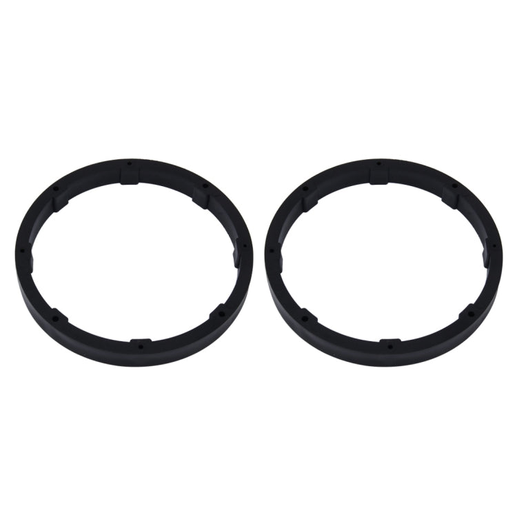 2 PCS 6.5 inch Car Auto ABS Loudspeaker Base Protection Solid Cover Holder Mat, Inner Diameter: 14.5cm, Universal 6.5 inch