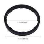 2 PCS 6.5 inch Car Auto ABS Loudspeaker Base Protection Solid Cover Holder Mat, Inner Diameter: 14.5cm, Universal 6.5 inch