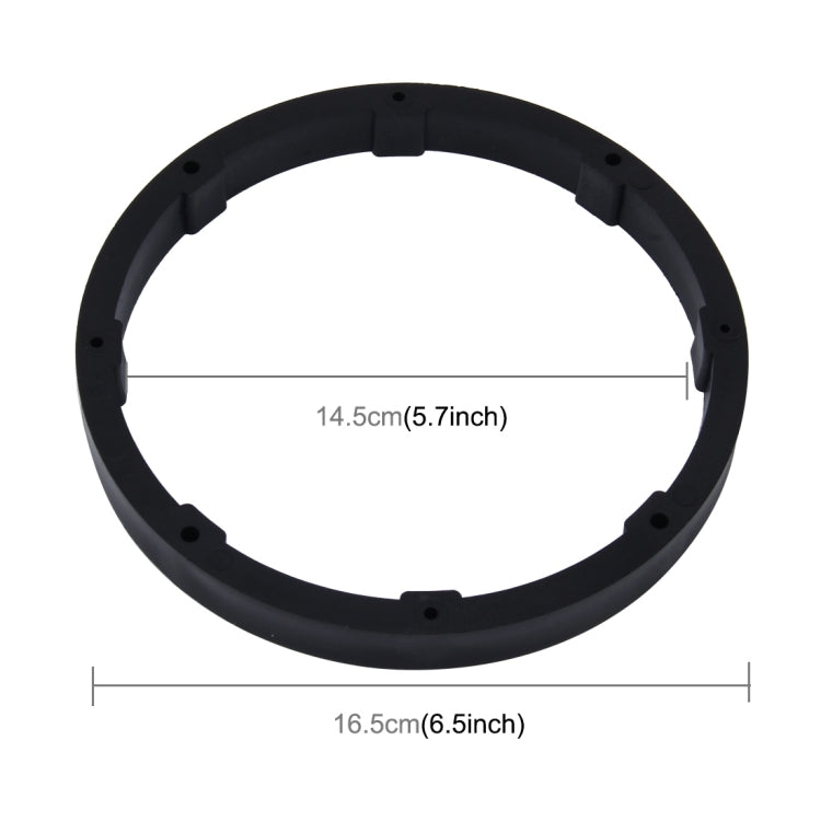 2 PCS 6.5 inch Car Auto ABS Loudspeaker Base Protection Solid Cover Holder Mat, Inner Diameter: 14.5cm, Universal 6.5 inch