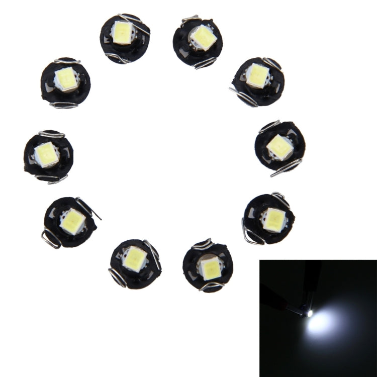 10 PCS 0.5W T3 Instrument Panel LED Light Dashboard Indicator Lamp Bulb, 0.5W T3 0.5W T3 White Light