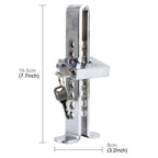Car Auto Stainless Steel Anti-theft Clutch Lock Car Brake Safety Lock Tool Accelerator Pedal Lock with Keys Suitable for Clutch Height Under 19.5cm, Clutch Height Under 19.5cm