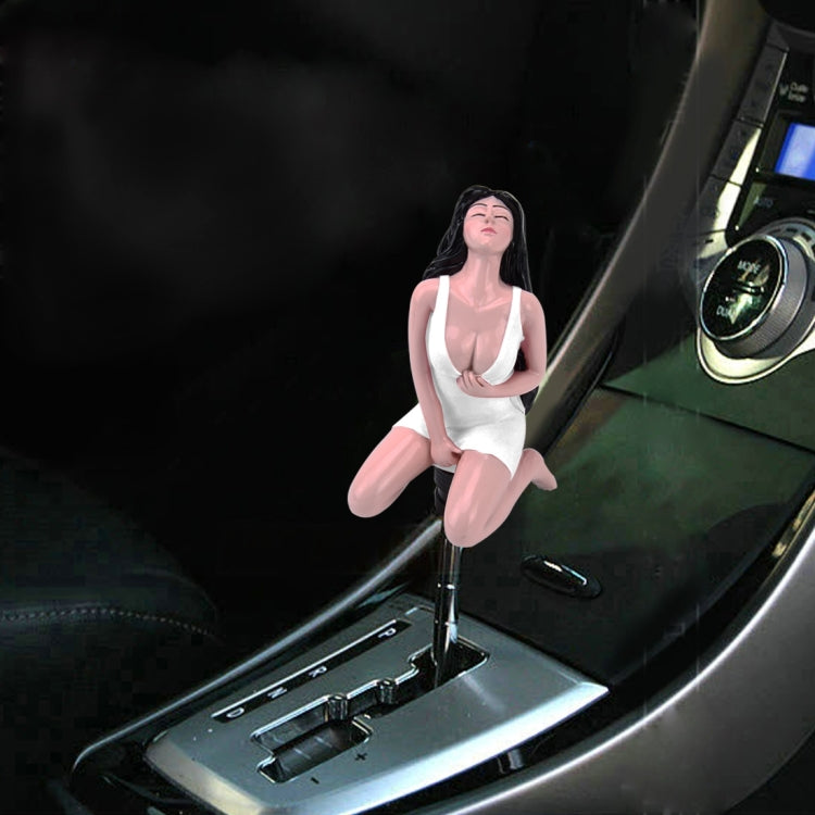 Universal Sexy Beauty Shape ABS Manual or Automatic Gear Shift Knob with Three Rubber Covers Fit for All Car, Sexy Beauty Shape 4, Sexy Beauty Shape 1, Sexy Beauty Shape 3 – Aluminum Alloy Sexy Beauty Shape 1 White