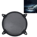 8 inch Car Auto Metal Mesh Black Round Hole Subwoofer Loudspeaker Protective Cover Mask Kit with Fixed Holder, 8 Inch 8 Inch