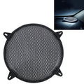 12 inch Car Auto Metal Mesh Black Round Hole Subwoofer Loudspeaker Protective Cover Mask Kit with Fixed Holder, 12 Inch 12 Inch