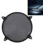 12 inch Car Auto Metal Mesh Black Round Hole Subwoofer Loudspeaker Protective Cover Mask Kit with Fixed Holder, 12 Inch 12 Inch