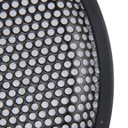 12 inch Car Auto Metal Mesh Black Round Hole Subwoofer Loudspeaker Protective Cover Mask Kit with Fixed Holder, 12 Inch